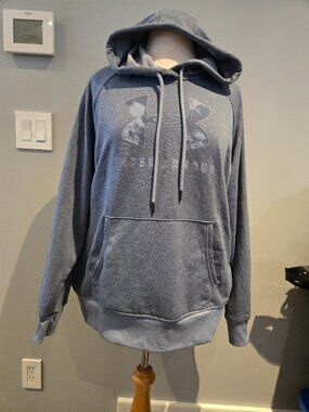 Under Armour Women’s Rival Fleece Hoodie | Size XL | Blue Heather